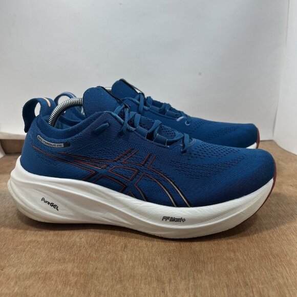 Asics Gel-Nimbus 26 Men's Size 9.5 Shoes Blue Running 1011B794 Sneaker - Picture 1 of 9